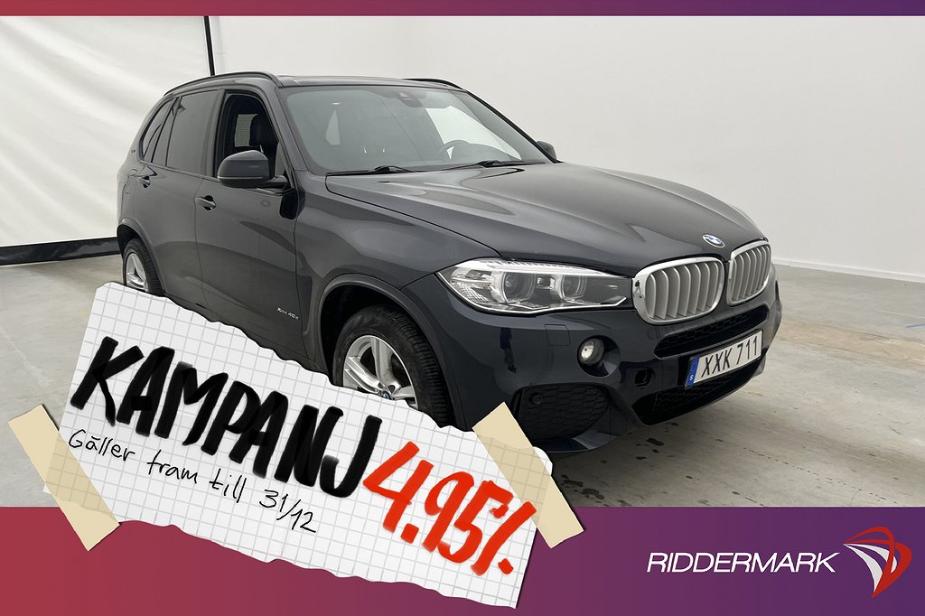 BMW X5 xDrive40e 313hk M Sport Pano H/K Navi 4,95% Ränta