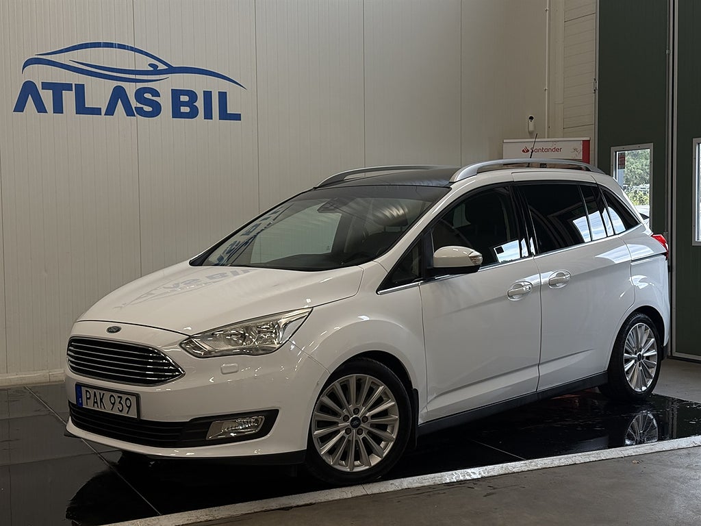 Ford C-Max Grand 1.0 EcoBoost 125hk 7-sit Drag Pano Kamera Värmare