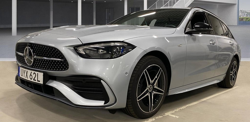 Mercedes-Benz C 300 e AMG Distronic Drag Minnesstolar Keyless Rattvärme