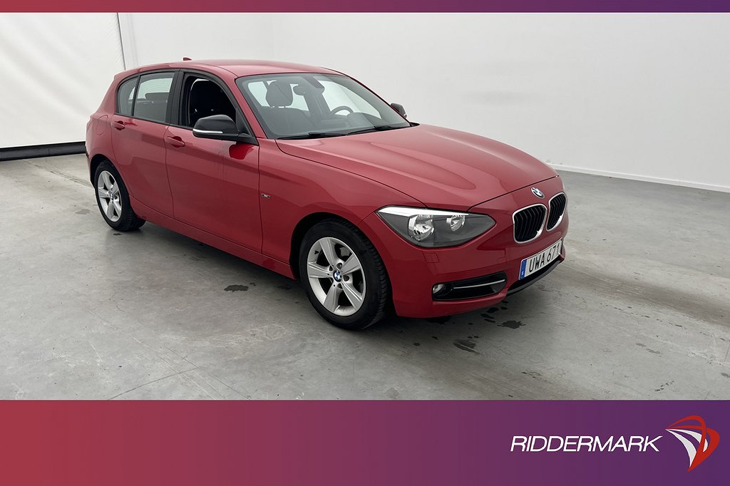 BMW 118 d 143hk Sport line P-Sensorer Bluetooth 0.45 l/Mil