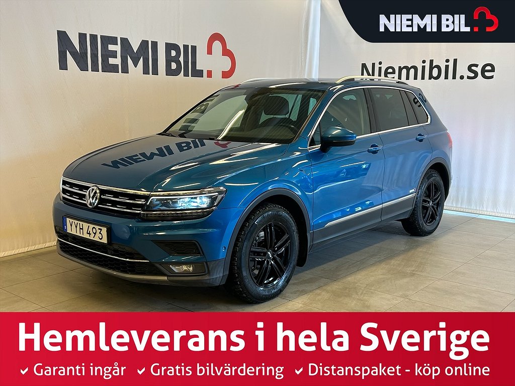 Volkswagen Tiguan GT 4Motion S&V-däck/Kamera/Drag/Pano/DVärm