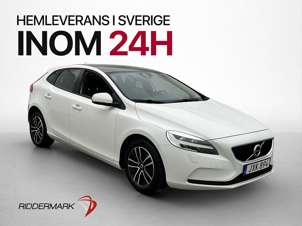 Volvo V40 D2 120hk Momentum Pano LED Kamera Värmare Sensorer