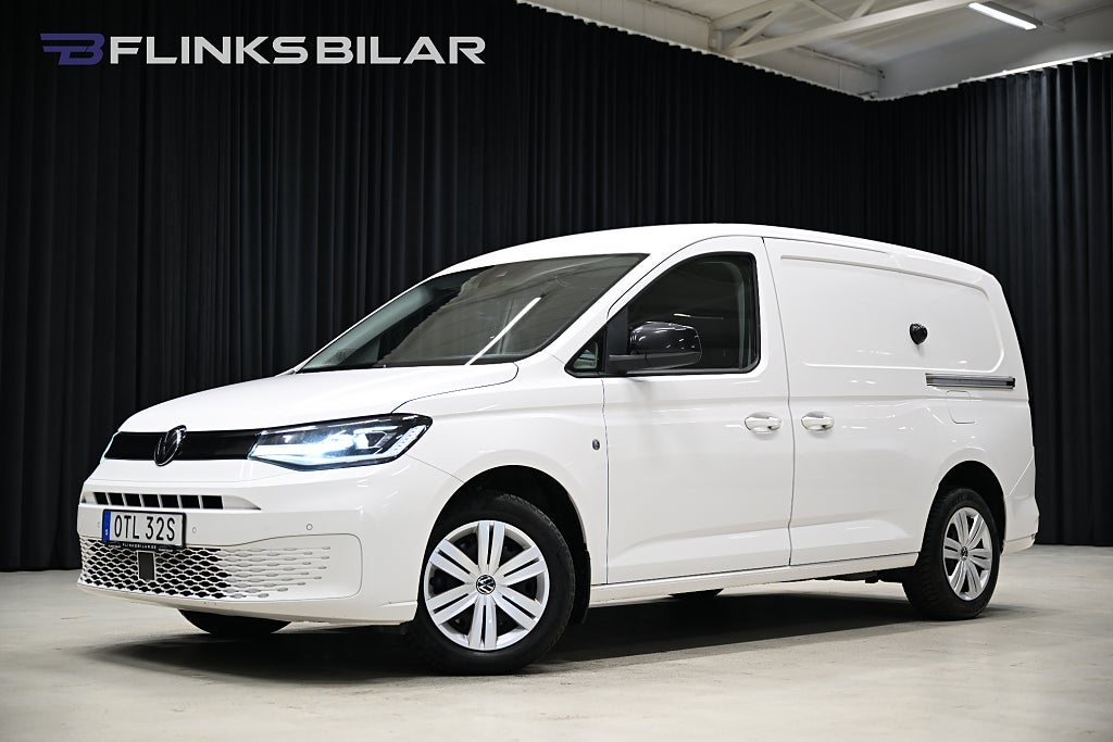 Volkswagen Caddy Maxi DSG 122HK Nedlackad|LED|Dubbeldörr|Inredd|Moms|SeUtr!!