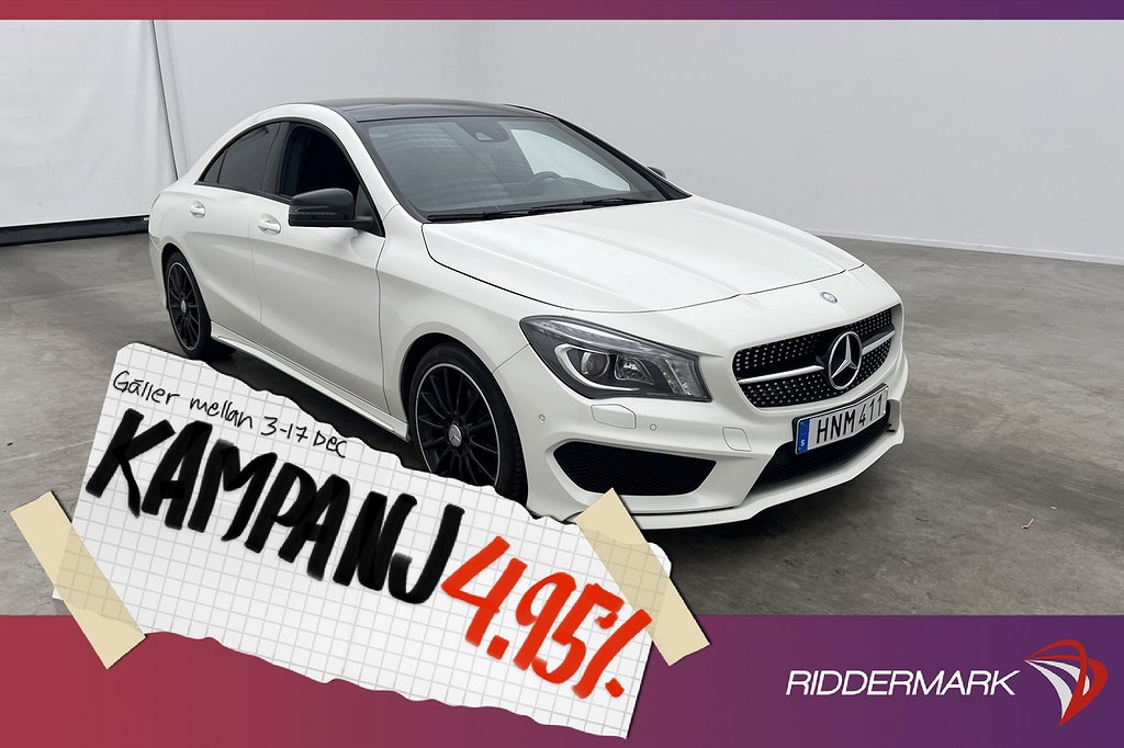 Mercedes-Benz CLA Coupé 200 156hk AMG Pano 4,95% Ränta