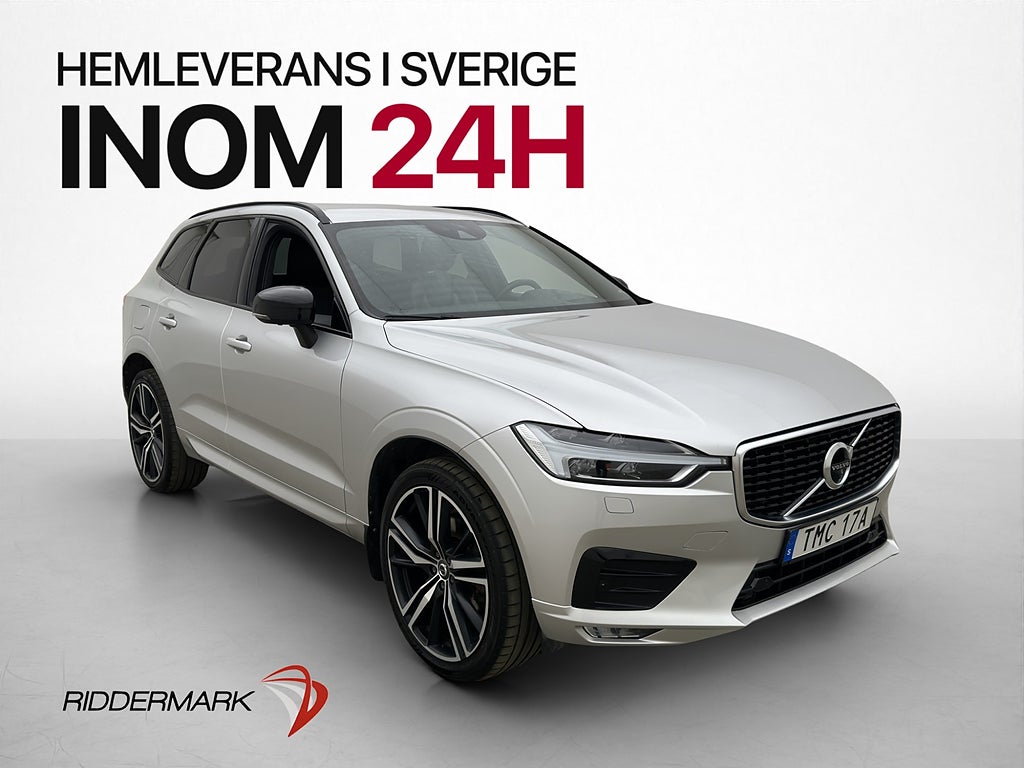 Volvo XC60 B4 AWD R-Design 360º H/K HuD SKinn D-Värm Drag