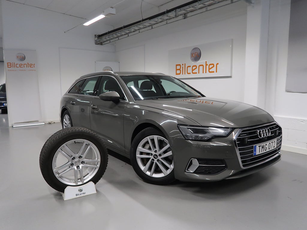 Audi A6 Avant 50 TFSI e quattro Aut-V däck ingår-Drag-Navi-Värm