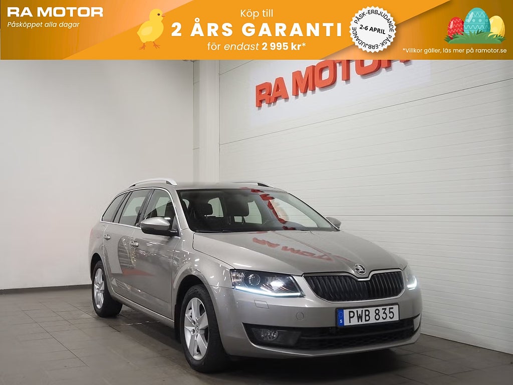 Skoda Octavia 1,2 TSI Elegance Kombi Aut Motorvärmare P-Sensorer 2015
