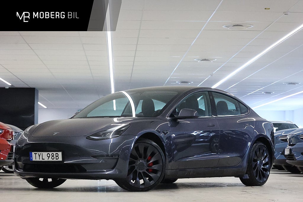 Tesla Model 3 Performance 513hk AP Pano Läder