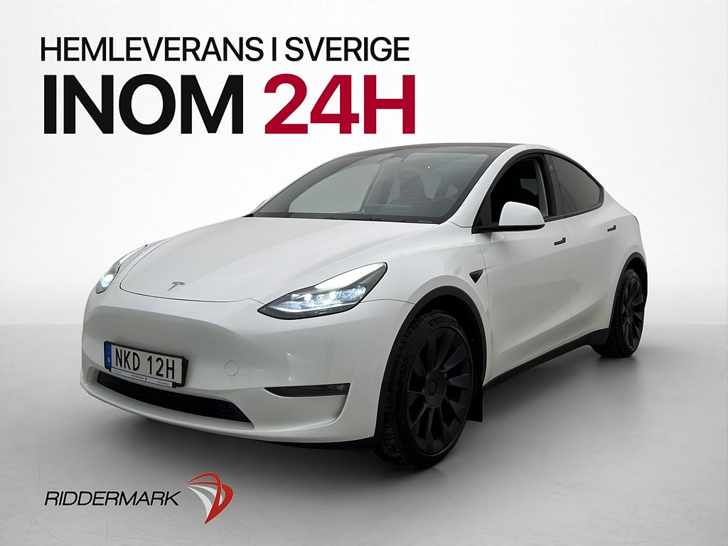 Tesla Model Y Long Range AWD Autopilot Dragkrok Svensksåld