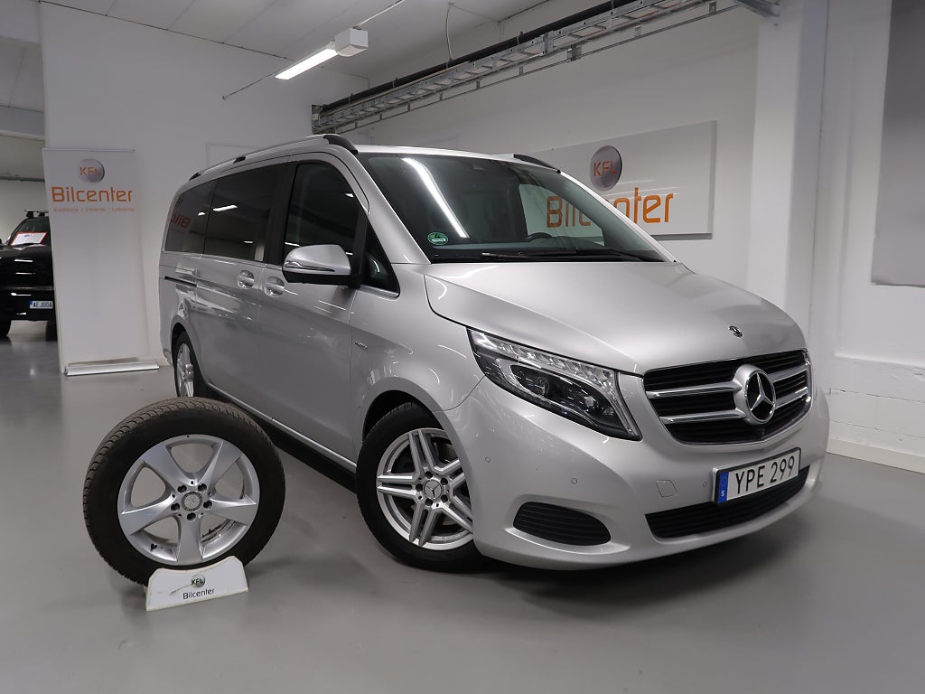 Mercedes-Benz V 250d 3.1t 7-sits-Aut-360°kamera-Navi-V-däck ingår-Drag 