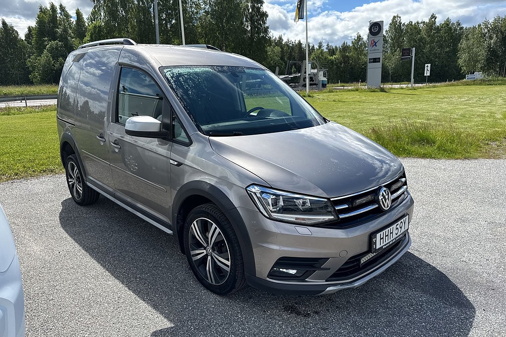 Volkswagen Caddy AlltrackVan 2.0 TDI Automat 4Motion Värmare Drag1 Ägare miniatyr 2