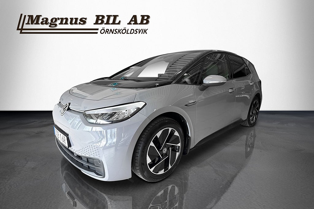 Volkswagen ID.3 Pro Performance P-värm CarPlay Sov Hjul Värmepump 2021 till salu hos Magnus Bil