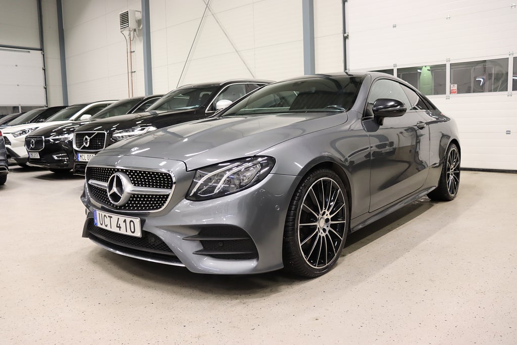 Mercedes-Benz E 220 d Coupé 9G AMG Pano D-Värm B-Kamera Ambient 194hk