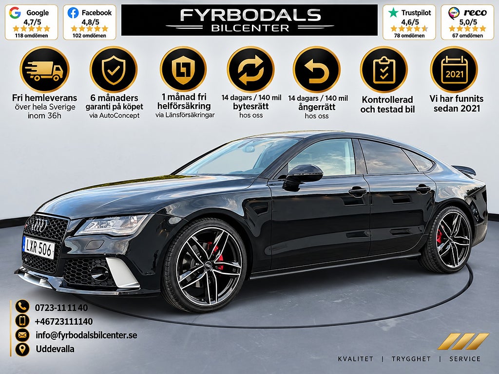 Audi A7 2,8 FSI V6 Quattro 204hk S-Tronic RS7 Optik 1899kr/mån