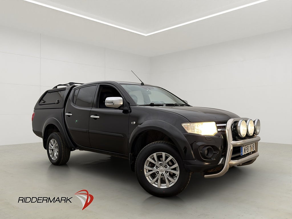 Mitsubishi L200 178hk 4x4 Värmare Dragkrok Skinn Kåpa Moms