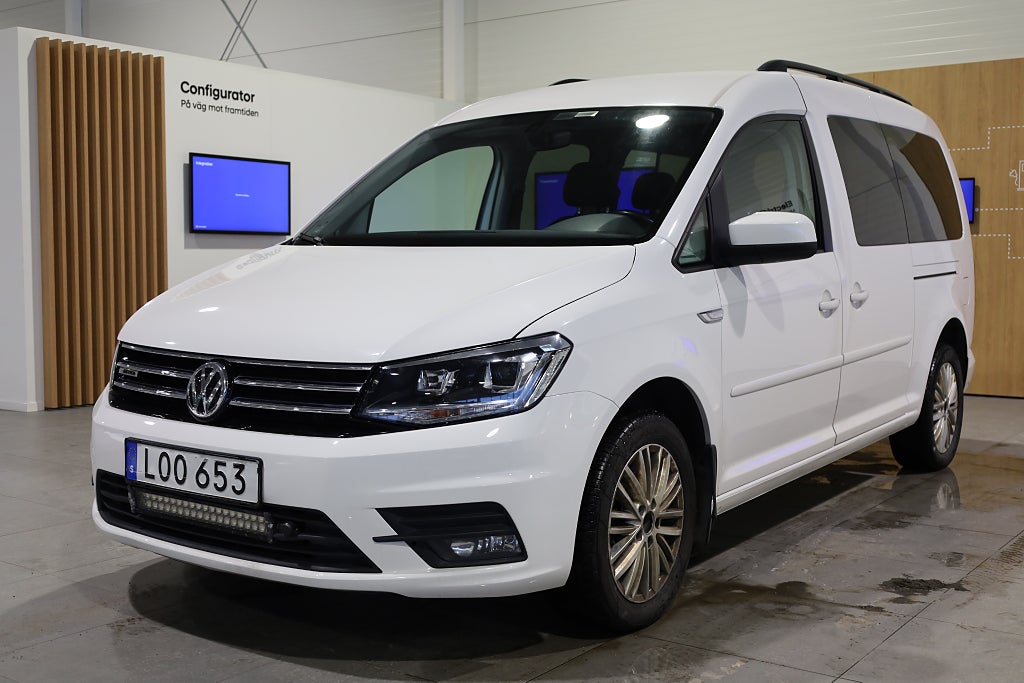 Volkswagen Caddy Maxi Life 2,0 TDI 4M Comfortline AUT Drag Värmare 2020