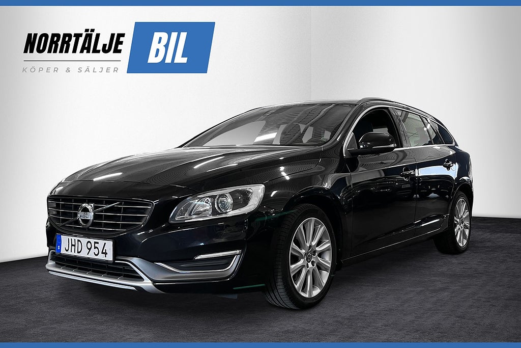 Volvo V60 D2 115 HK MOMENTUM KAMREM BYTT NYSERV D-VÄRM PDC 17" 