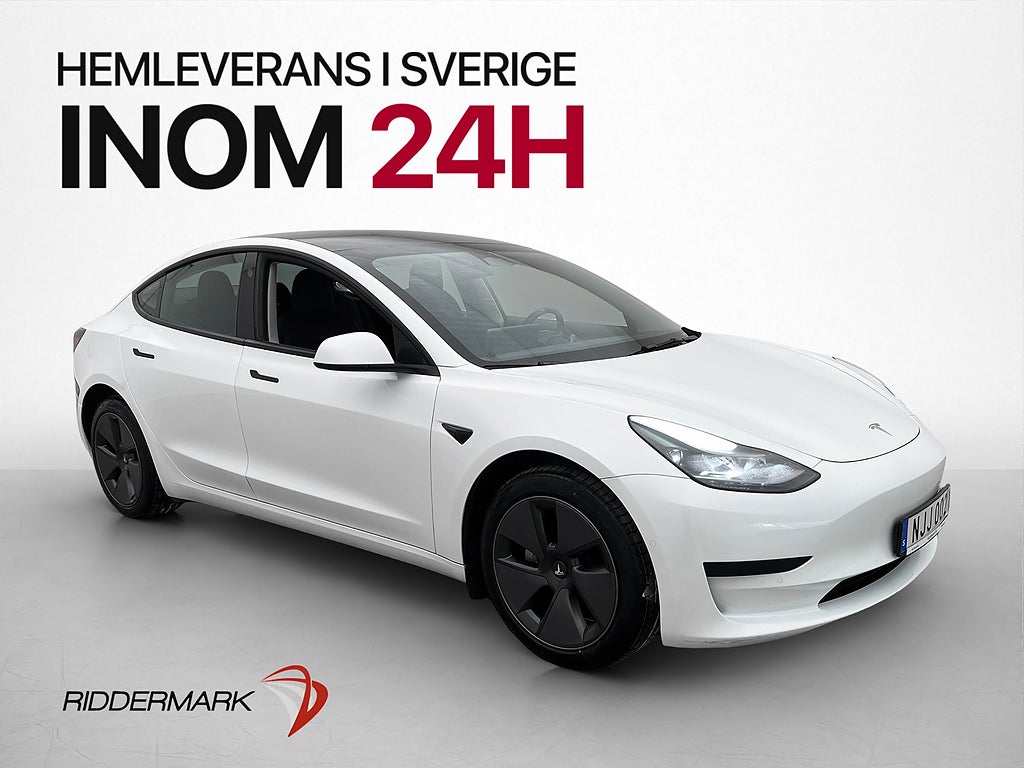 Tesla Model 3 Standard Range Autopilot Pano Rattvärme MOMS