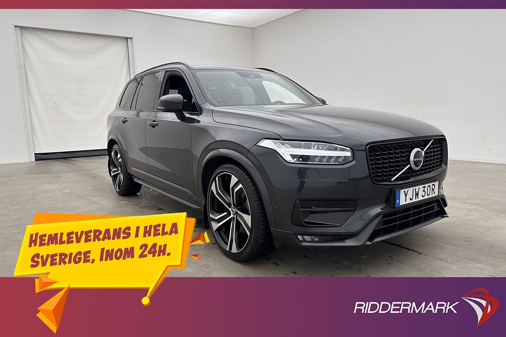 Volvo XC90 B5 AWD 235hk 7Sits R-Design Pano B&W Luftfjädring