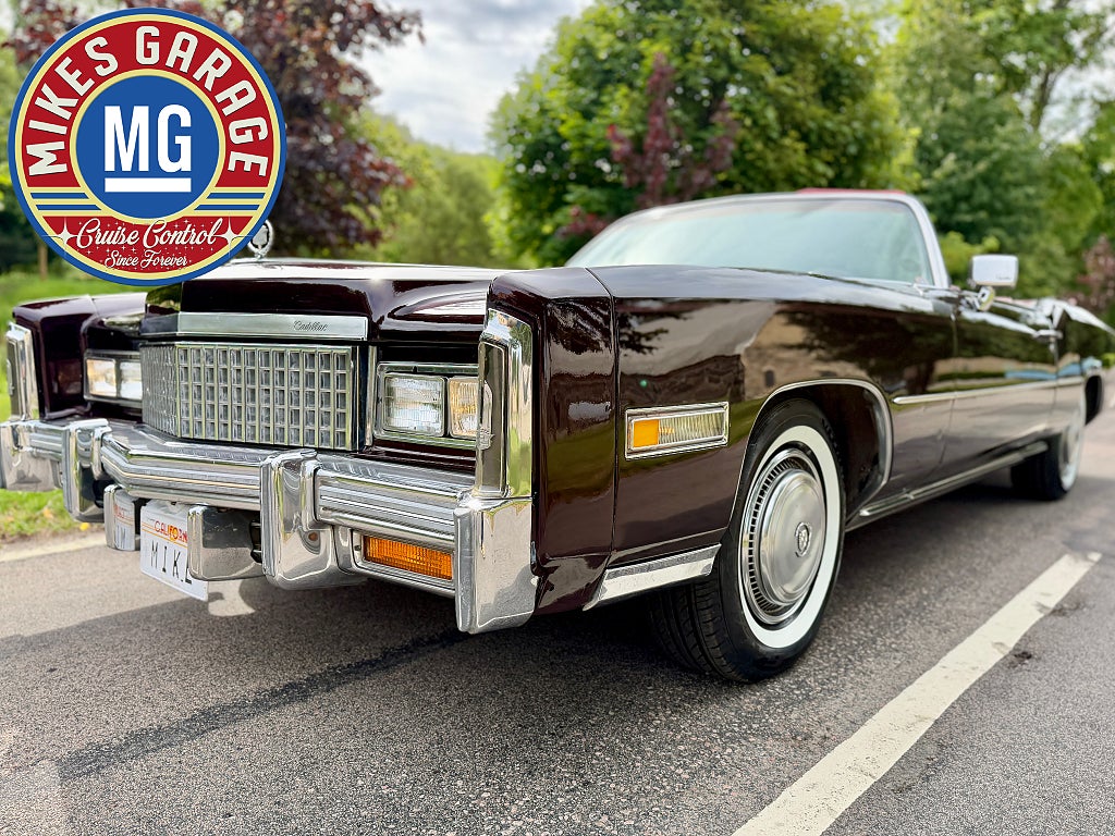 Cadillac Eldorado EXTRA VACKER I BLACKCURRANT METALLIC & RÖD INREDNING!