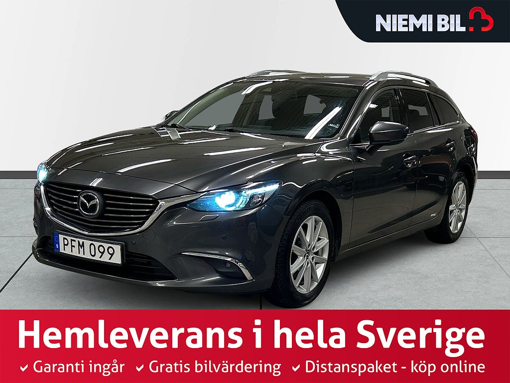 Mazda 6 Wagon 2.2 AWD/Kamkedja/SoV/Drag/MoK/Kamera/D-värm