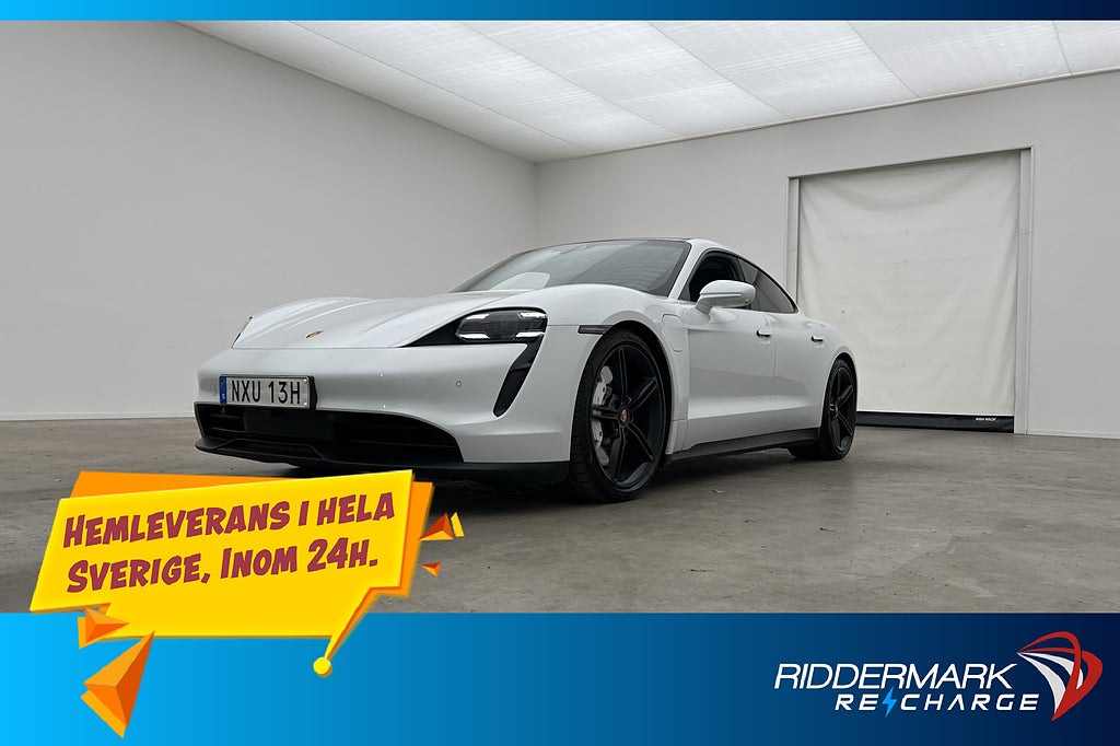 Porsche Taycan 4S DD 490hk Pano PDLS 360° CarPlay Värmepump