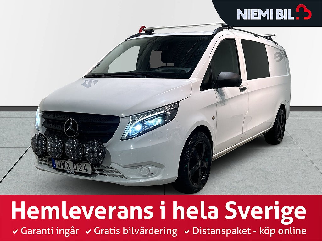 Mercedes-Benz Vito Mixto 119 4x4 3.0t 7G Plus Drag Dvärm Mvärm Kamera GPS SoV MOMS