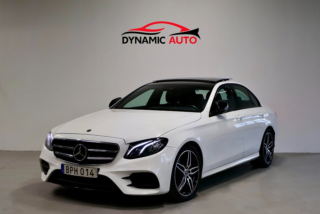 Mercedes-Benz E 200d/9G/AMG Line/Panorama/Night/Belysning/GPS/Kamera