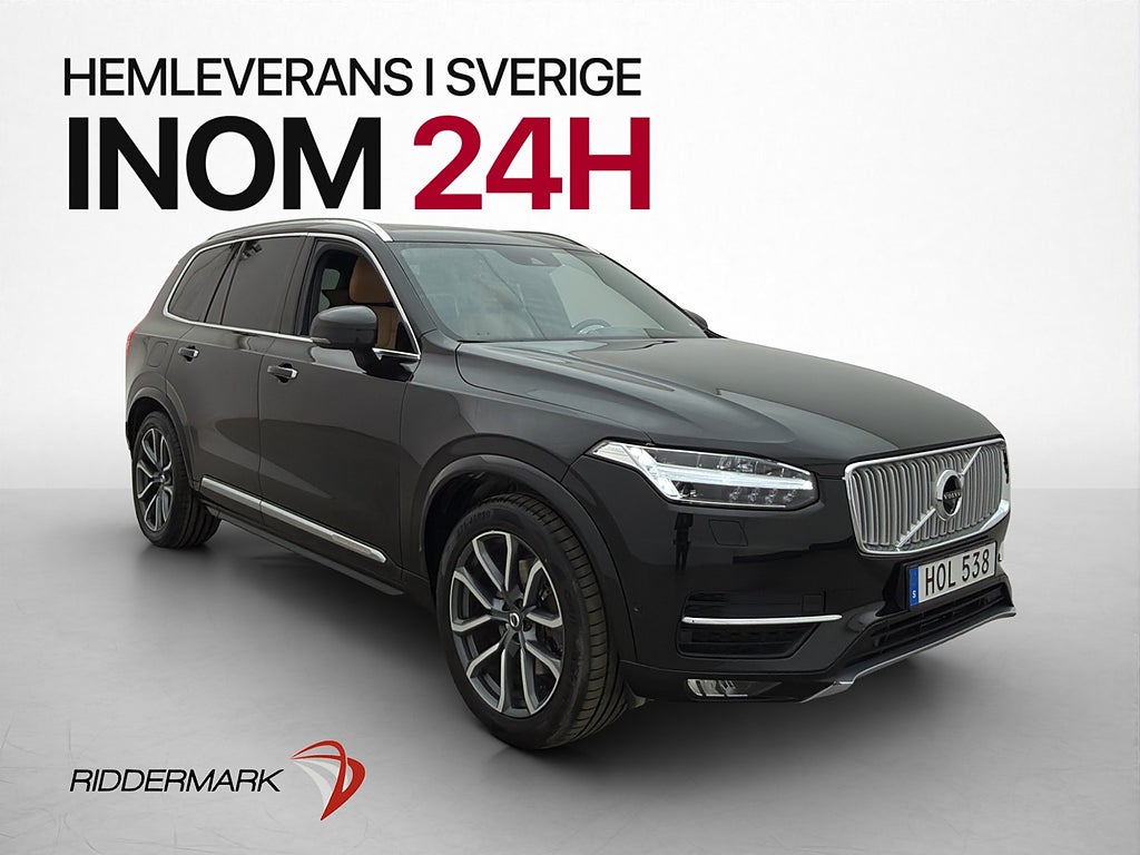 Volvo XC90 T6 AWD Inscription 7-Sits HUD B&W Pano Luft Drag