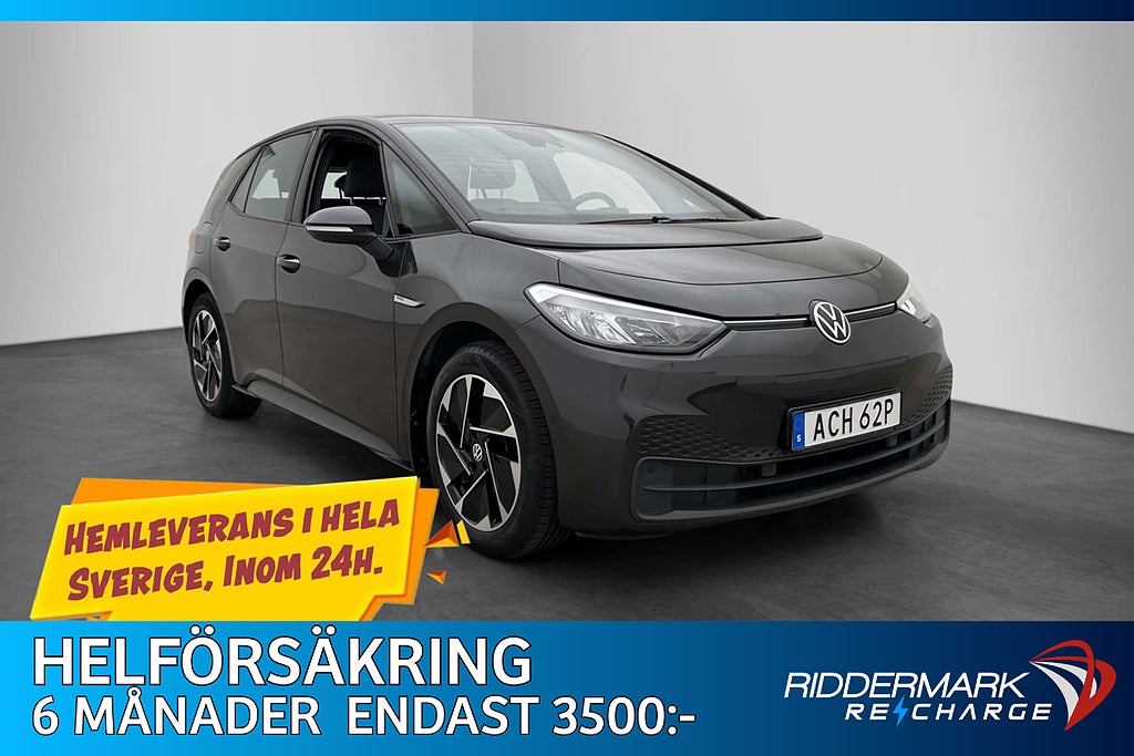 Volkswagen ID.3 Pro Performance Värmare CarPlay MOMS