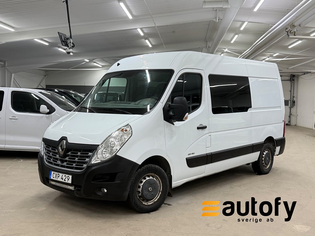 Renault master 3.5 T 2.3 dCi 7-SITS NAVI B-KAM DRAG LÅNG D-VÄRM EU6