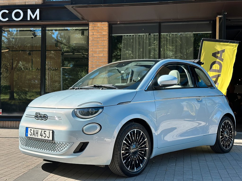 Fiat 500 La Prima Cab Celestial Blue 42 kWh - 5.95% Ränta 