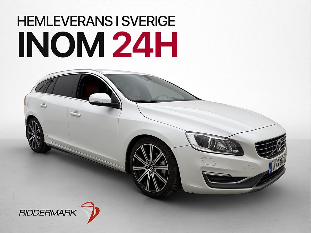 Volvo V60 D4 Summum VOC Värmare P-Sensorer Skinn Elstol