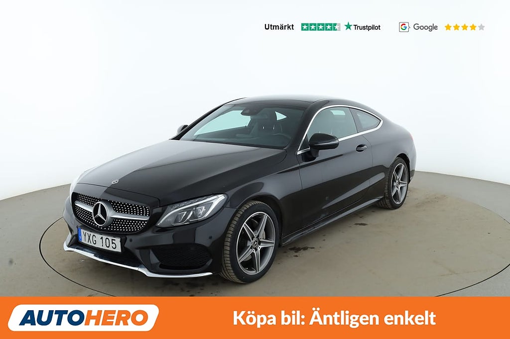 Mercedes-Benz C 200 Coupé AMG Line / Dragkrok, Burmester
