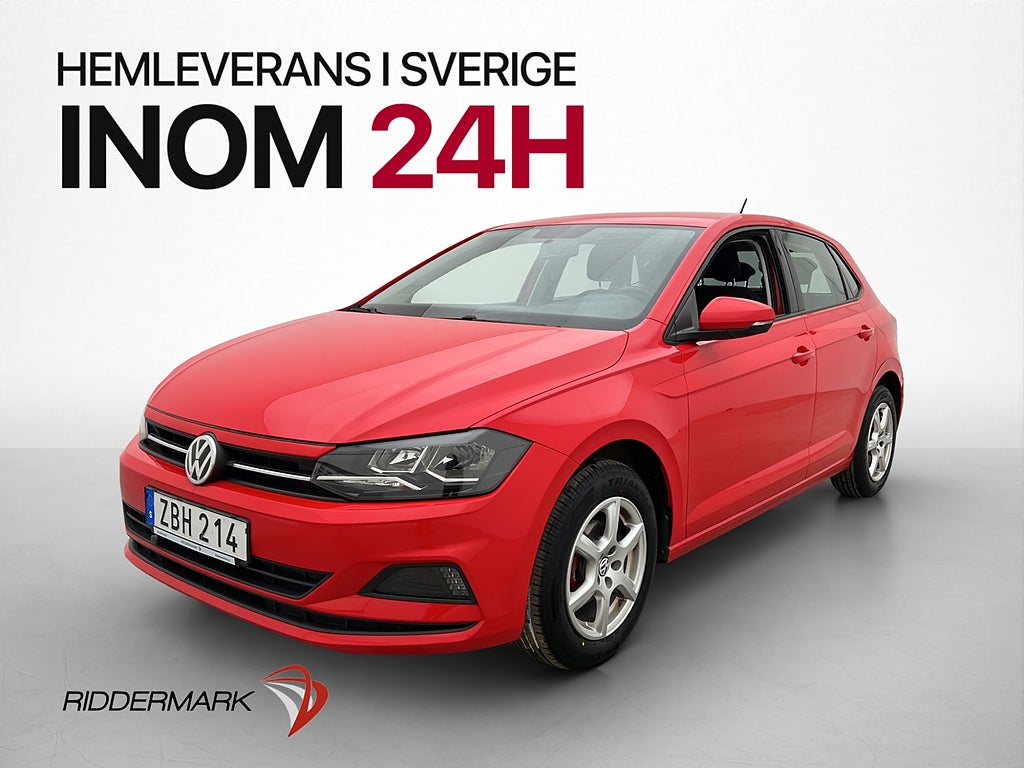 Volkswagen Polo 1.0 TSI 95hk M/K-Värmare Bluetooth 2-Brukare