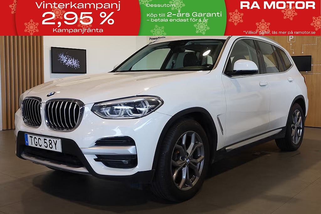BMW X3 xDrive20d 190hk xLine Aut Navi Värmare Dragkrok 2021