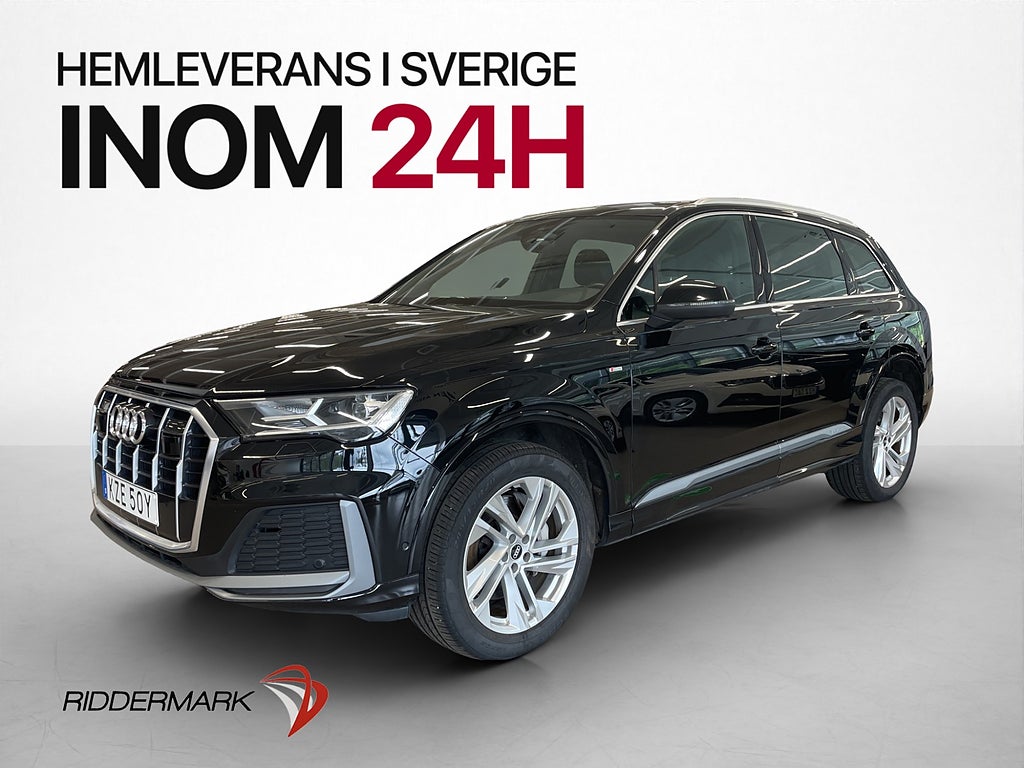 Audi Q7 50 TDI 286hk S-Line 7-Sits Cockpit Luft P-Värm Drag