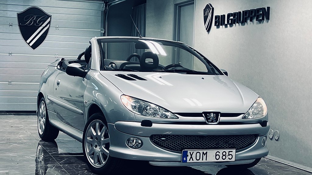 Peugeot 206 CC 1.6 Cabriolet|Lågmil|Ny kamremssats|Nyservad|