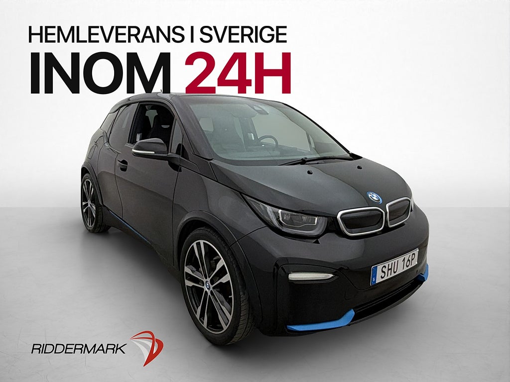 BMW i3s 120 Ah 183hk Carged Navi Kamera Skinn Värmepump