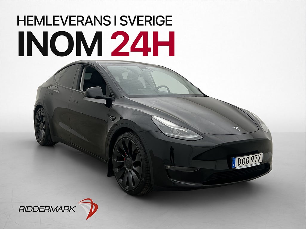 Tesla Model Y Performance 534hk Autopilot Kamera Dragkrok