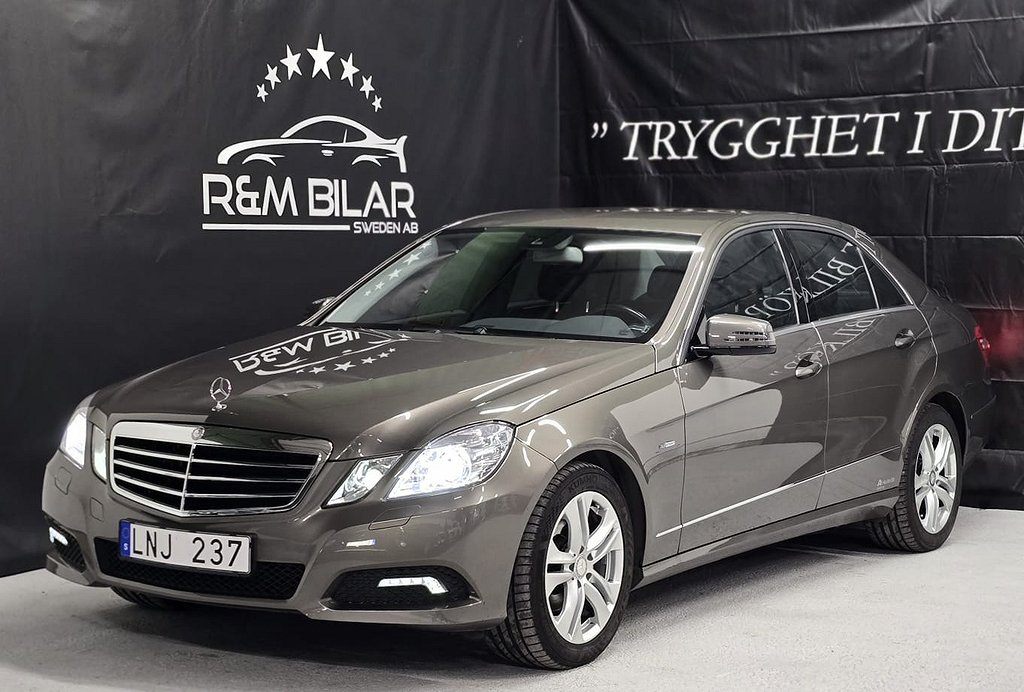 Mercedes-Benz E 1-ägare, 184HK, Blå-tand, Ny Serv/Bes,LÅGMIL