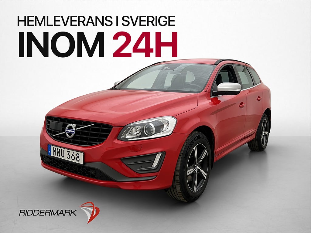 Volvo XC60 D4 AWD R-Design Värmare VOC P-Sensorer Navi Drag