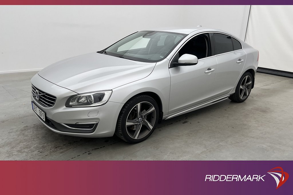 Volvo S60 D5 AWD Summum P-Värm Skinn P-sensorer Keyless Drag