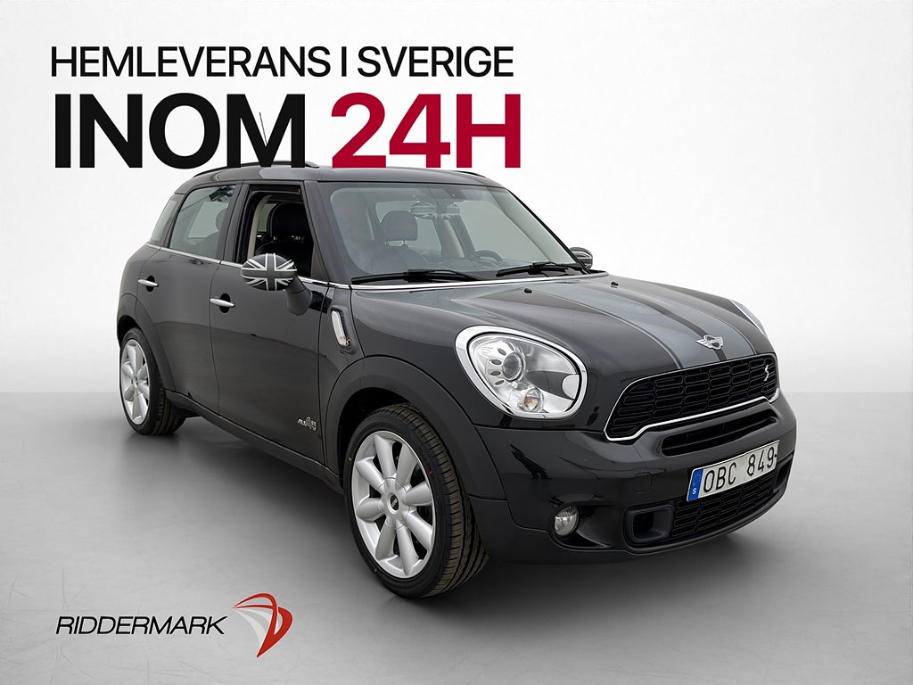 MINI Countryman S ALL4 184hk Navi Sensorer Skinn Farthållare