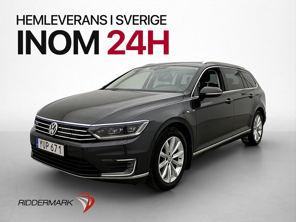 Volkswagen Passat GTE Drag Värmare Kamera CarPlay Halvskinn