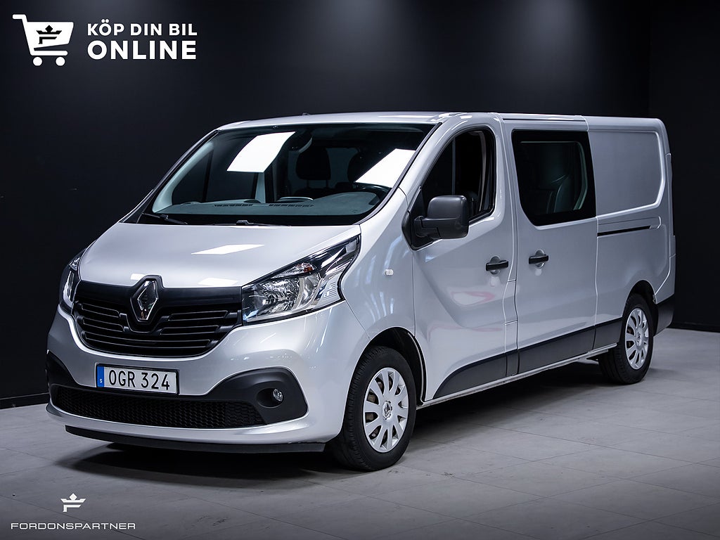 Renault trafic Dubbelhytt 1.6 dCi 125HK L2H1 6-SITS VÄRMARE LEASEBAR