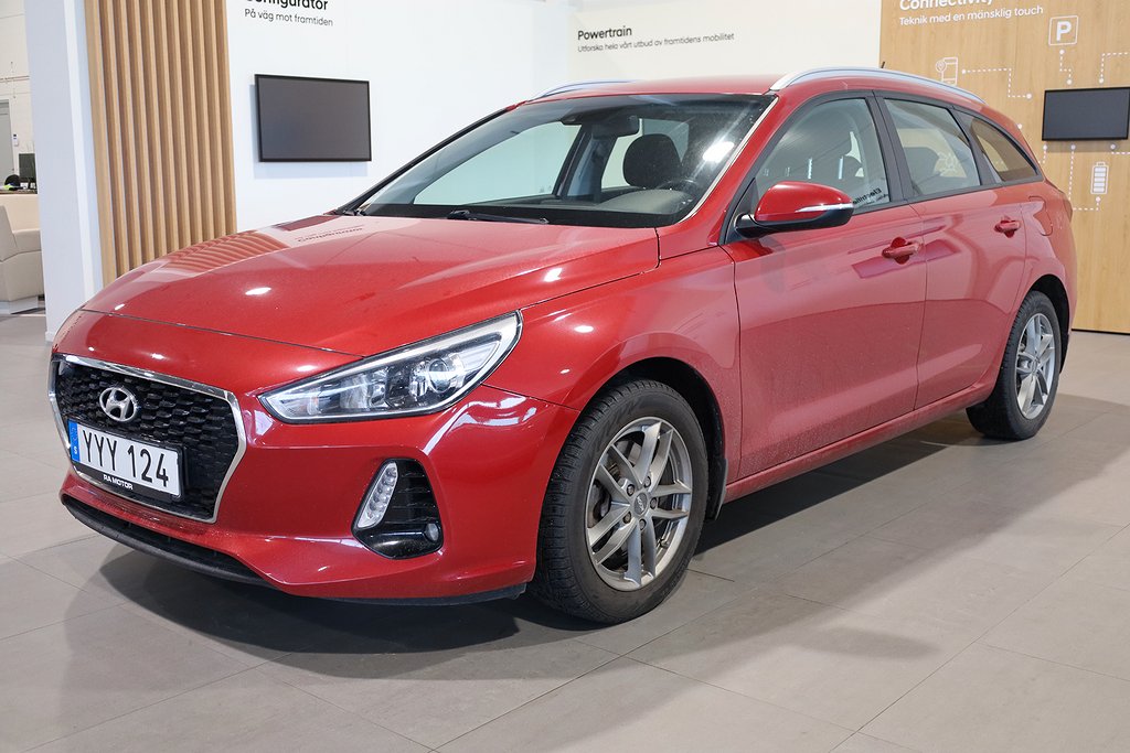 Hyundai i30 1,0 T-GDI blue 120hk Comfort Kombi Motorvärmare 2018
