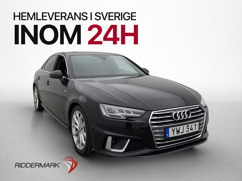 Audi A4 40 TDI 190hk S-line Cockpit Navi PDC Adaptiv farth.
