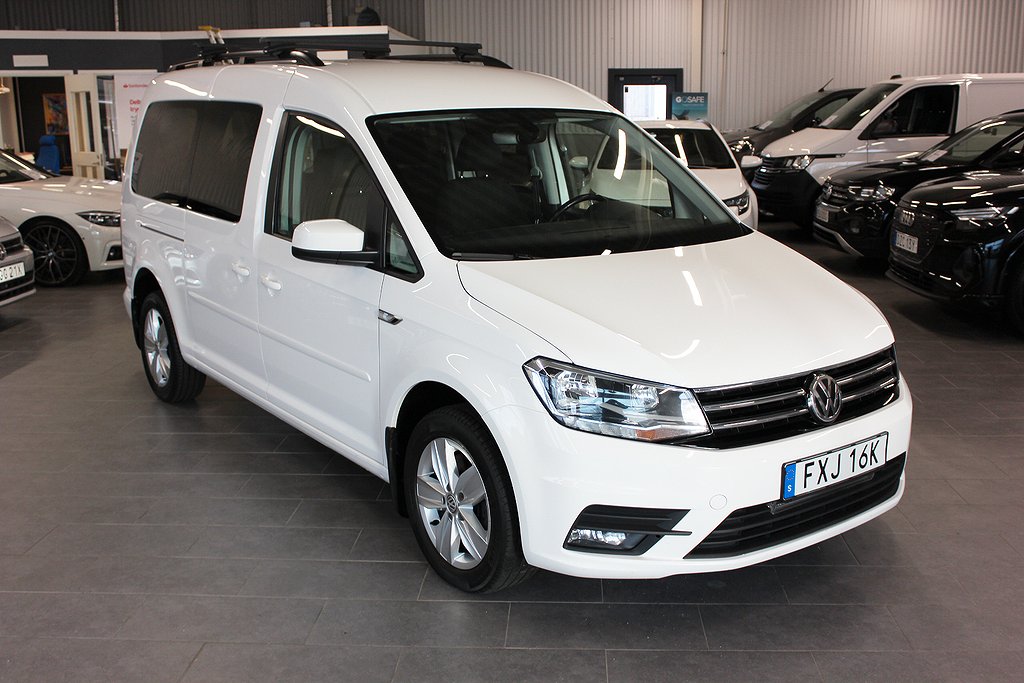 Volkswagen Caddy Maxi Life 2.0 TDI DSG D-Värm Drag B-kamera 