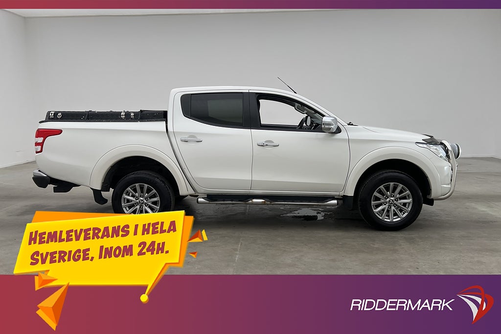 Mitsubishi L200 2.4 181hk 4WD Värmare Drag B-Kamera Skinn